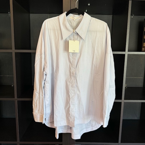 Tibi — Classic Shirting Oversized Gabe Shirt — Size XL - Picture 4 of 6